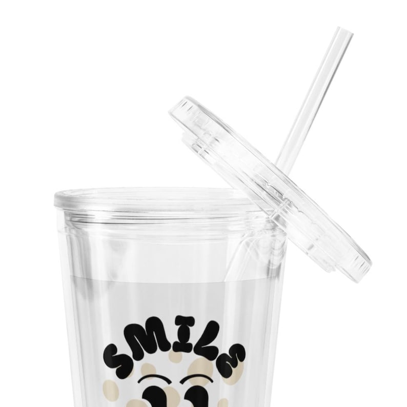 Double Wall Clear Plastic Tumbler (16 oz)