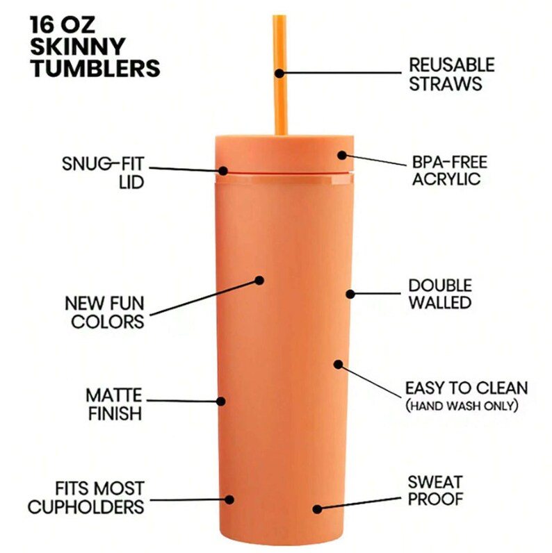 Personalized Name Skinny 16 oz Tumbler With Straw, Custom Name Gift, Back to School, Bride Groom Gift, Beach Cup, Wedding Anniversary Gift