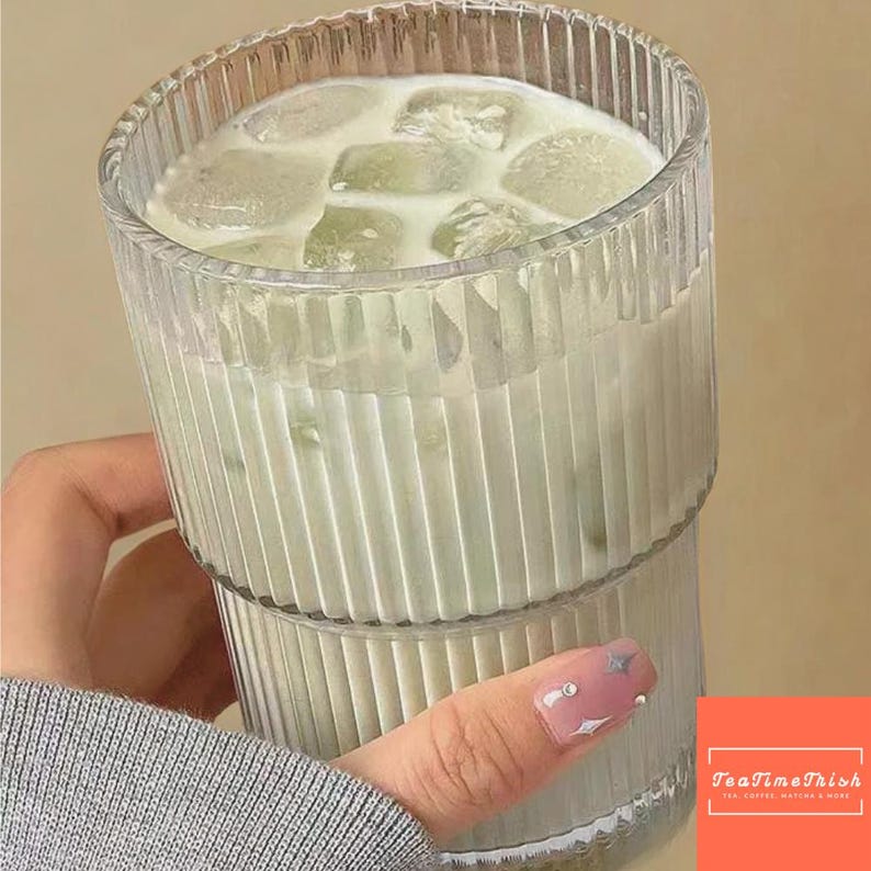 450ml Glass Cup with Lid & Straw Leakproof Iced Coffee Mug Tea Cup Reusable Drinking Glass Heat Resistant Water Bottle Drinkware