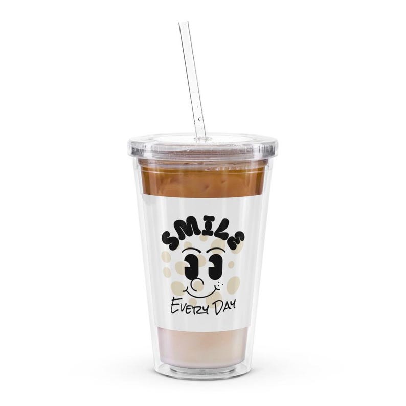 Double Wall Clear Plastic Tumbler (16 oz)