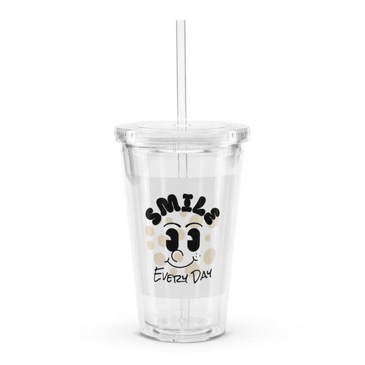 Double Wall Clear Plastic Tumbler (16 oz)