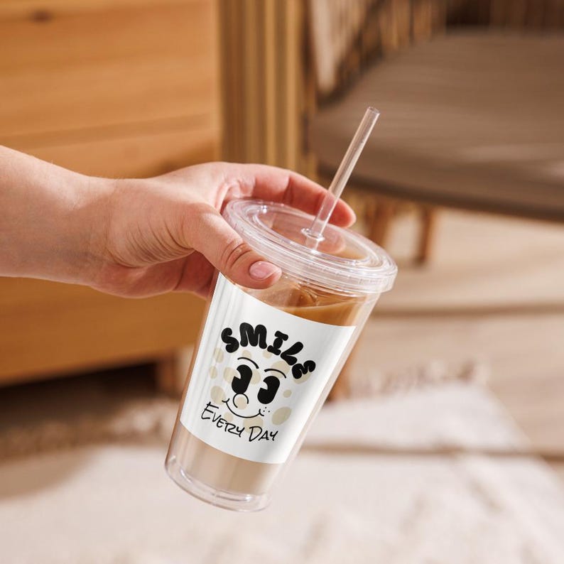 Double Wall Clear Plastic Tumbler (16 oz)