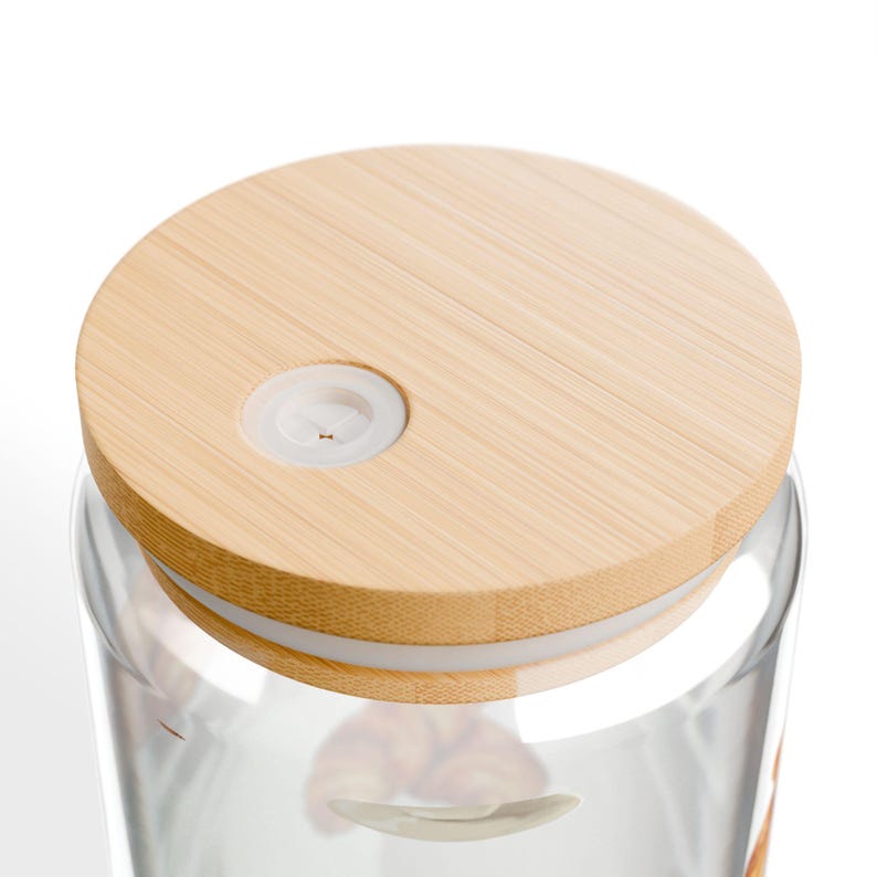 Crescent pattern straw glass 473 ml | Clear tumbler with straw